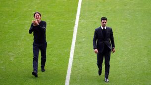 <p>FRANK ASSESSMENT: Thomas Frank (left) and Arsenal manager Mikel Arteta (John Walton/PA)</p>