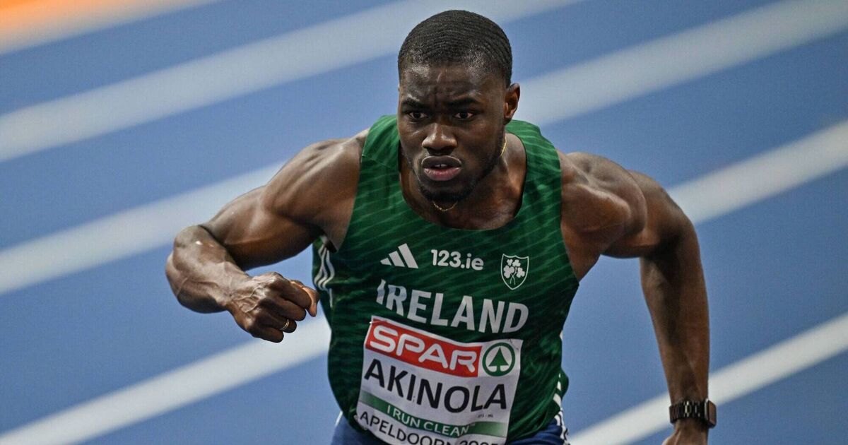 Bori Akinola smashes Irish 60m record in Belgrade
