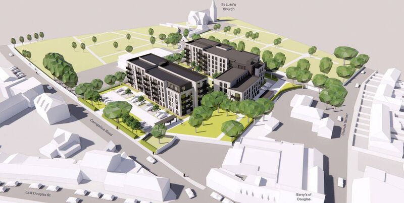 Scale model of the Barry's Field development Scale model of the Barry's Field development
