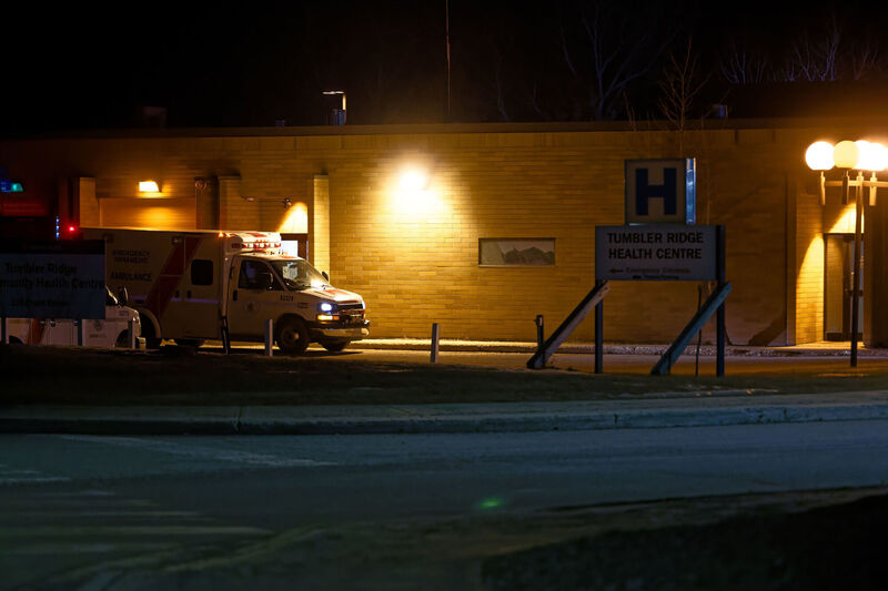 The Tumbler Ridge Health Centre in Tumbler Ridge, British Columbia. Picture@ Jesse Boily/The Canadian Press via AP