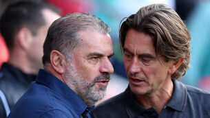 <p>Ange Postecoglou and Thomas Frank.</p>