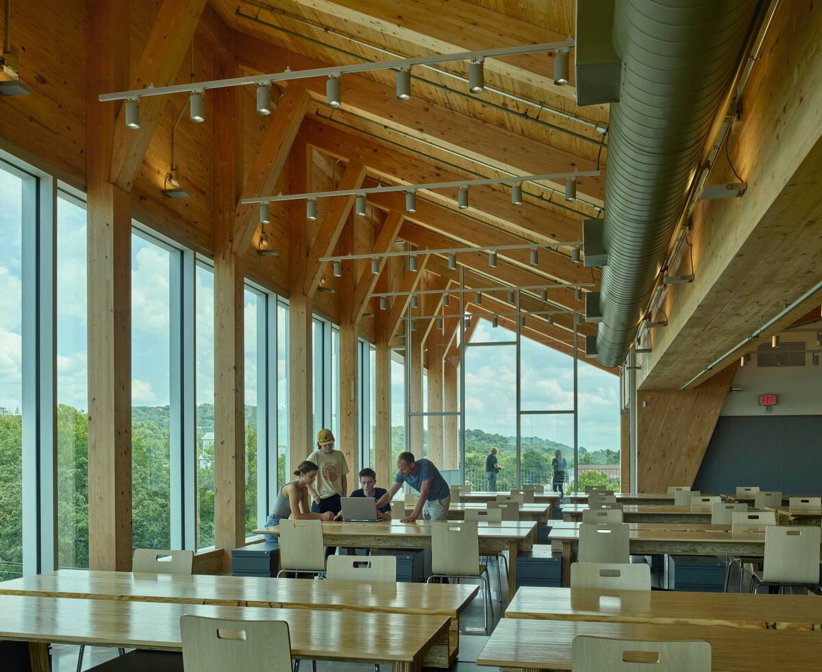 UAATC in Fayetteville, Arkansas, designed by Grafton Architects. Photo: Tim Hursley