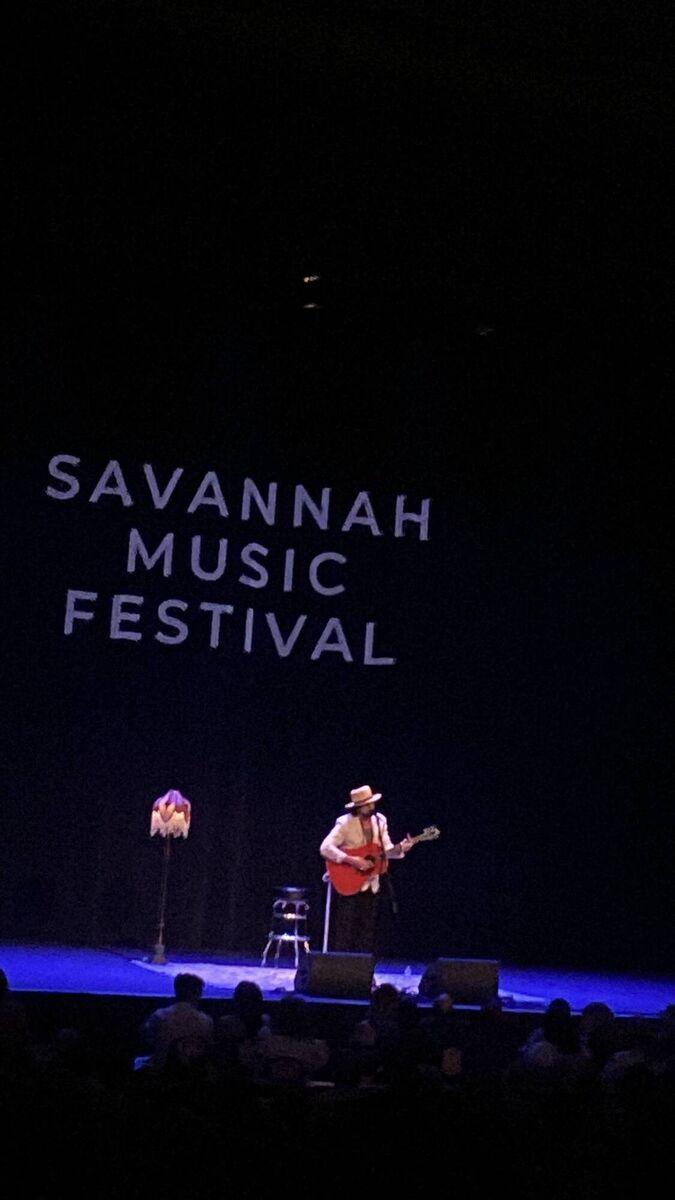 Langhorne Slim performing at the Lucas Theatre, one of the headline acts at the 2025 Savannah Music Festival in Georgia, USA. 