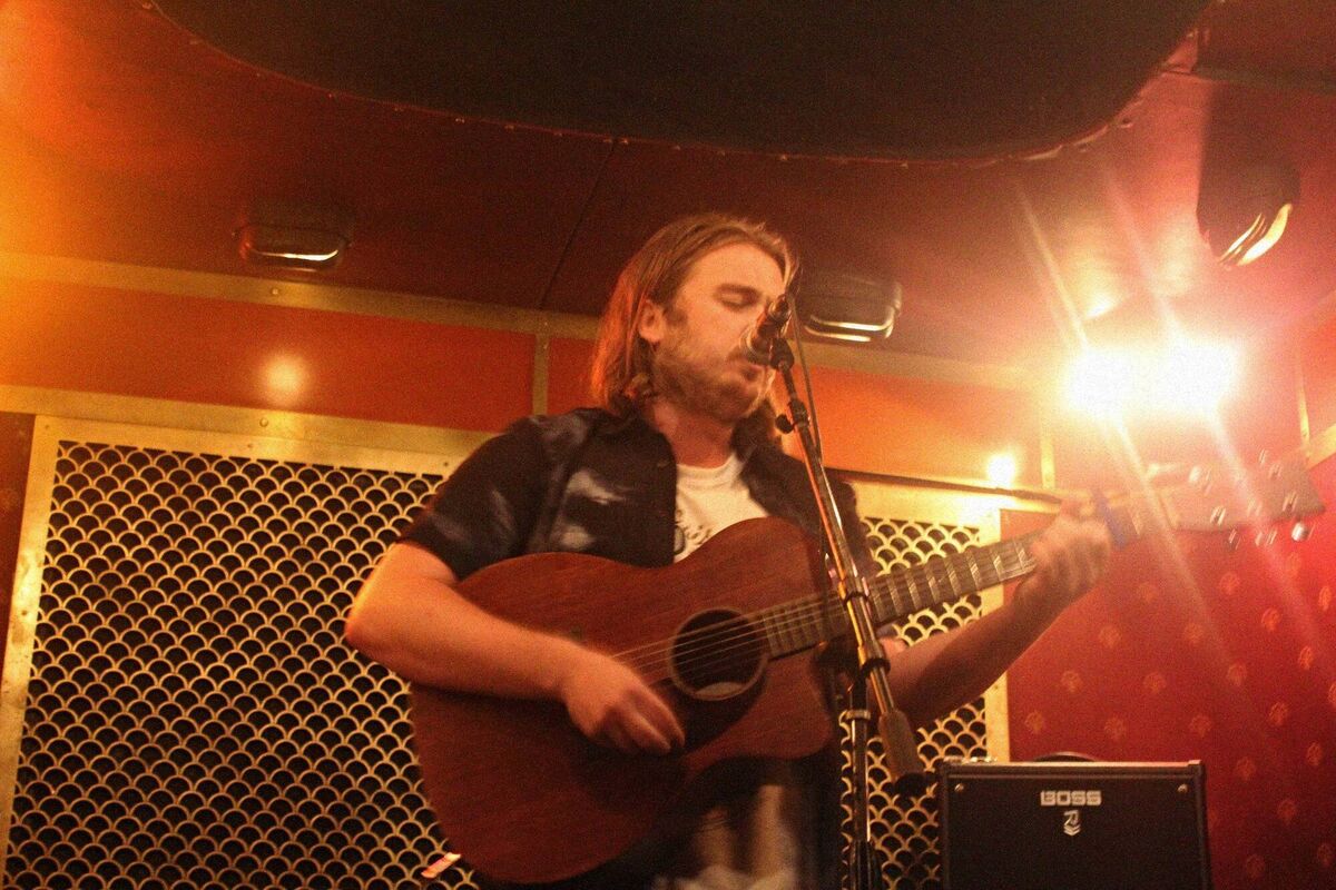 Podge Lane, performing a live show in New York. 