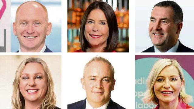 <p>New roles: (top row) Damien McCann, Claire Total, James Mailley; (bottom row) Mary-Ellen Snook, Eoin Gilhooly, Karen Ronan. </p>