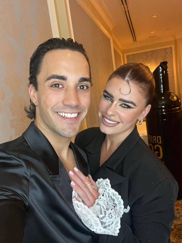 Karen Byrne and partner Jake Carter