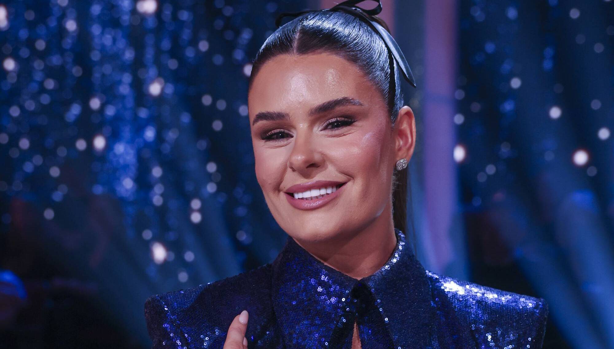 Judge Karen Byrne during the live show of RTE’s Dancing With The Stars. Pic:Kyran O’Brien