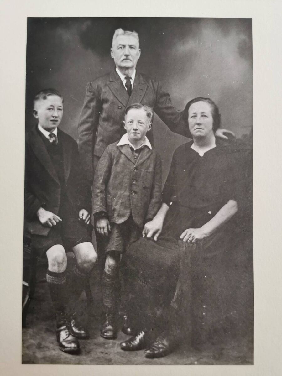 Charles Bracken, Josephine's older brother and grandfather of Francis Bracken. He is photographed with his wife Brigit and their two sons Jack and Alex. Picture: courtesy of Elaine Bracken