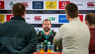 <p>Ireland head coach Andy Farrell faces the media. Pic: INPHO/Nick Elliott</p>