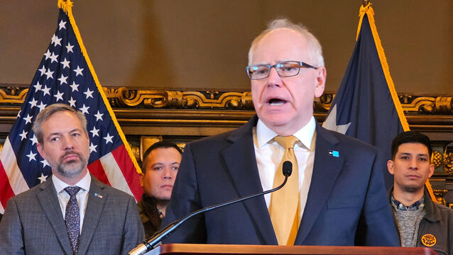 Governor Tim Walz said the operation is ending (Steve Karnowski/AP)
