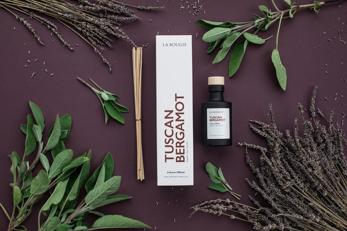 La Bougie’s Tuscan Bergamot diffuser is inspired by an Italian summer; €42, Labougie.com. La Bougie’s Tuscan Bergamot diffuser is inspired by an Italian summer; €42, Labougie.com.