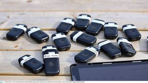 <p>GPS units before the Allianz Football League Division 2 match between Louth and Cork. Pic: Stephen Marken/Sportsfile</p> <p>GPS units before the Allianz Football League Division 2 match between Louth and Cork. Pic: Stephen Marken/Sportsfile</p>