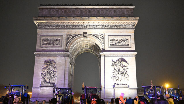 The man attacked a police officer at the Arc de Triomphe in Paris (Emma Da Silva/AP)