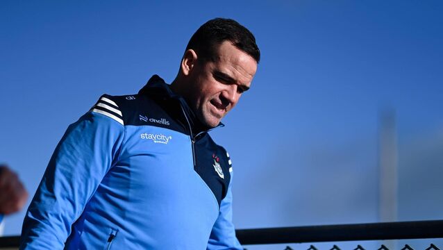 <p>Dublin manager Ger Brennan arrives before the NFL clash with Mayo in Castlebar. Pic: Ben McShane/Sportsfile</p>
