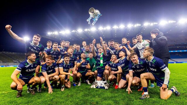 <p>University of Limerick celebrate their Fitzgibbon Cup victory. Pic: Tom O’Hanlon/Inpho</p>