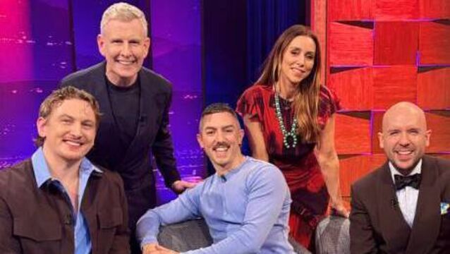 <p>Friday's Late Late Show guests: Una Healy, Tome Allen, and PJ Kirby and Kevin Twomey. Picture: Late Late Show/X</p>