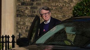 <p>Peter Mandelson leaving his home in north-west London (Maja Smiejkowska/PA)</p> <p>Peter Mandelson leaving his home in north-west London (Maja Smiejkowska/PA)</p>