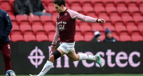 Joey Carbery during the warm up 18/1/2026