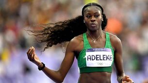 <p>Rhasidat Adeleke who broke her Irish indoor 300m record at the Tyson Invitational in Arkansas. Pic: Sam Barnes/Sportsfile</p>