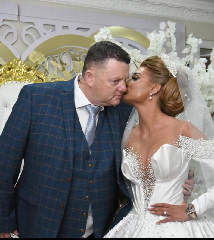 John Sheridan with his daughter Marguerita on her wedding day. 