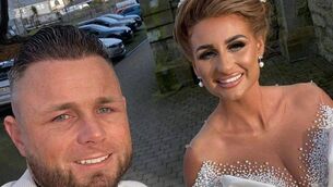 <p>Denis O'Rourke and Marguerita Sheridan on their wedding day.</p>