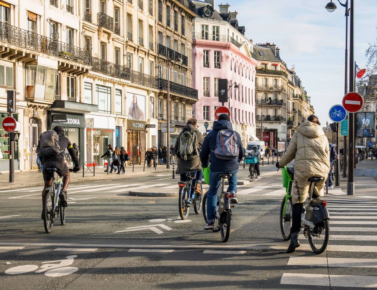 I'n Paris we have amazing bikeability, over 1,400 km of separate cycling lanes.' File picture I'n Paris we have amazing bikeability, over 1,400 km of separate cycling lanes.' File picture