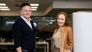 <p>SIRO chief commercial officer Ronan Whelan and Imagine commercial director Glenda Brady. Imagine has agreed an access deal with broadband network operator Siro as it looks to double its customer base in Ireland. Picture: Damien Eagers </p>