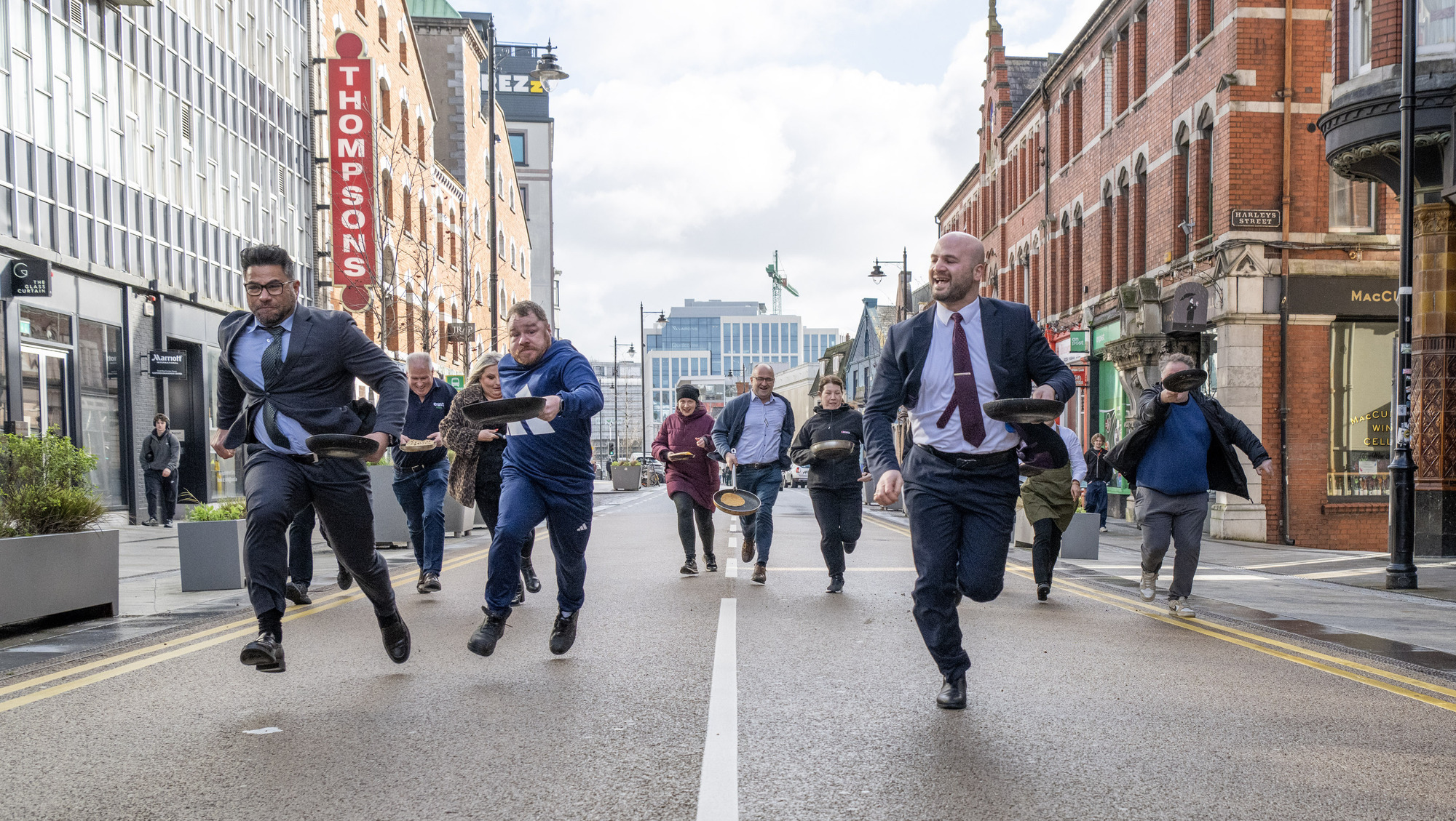 Surge in food prices fails to dent flipping fun at Cork City's annual pancake race