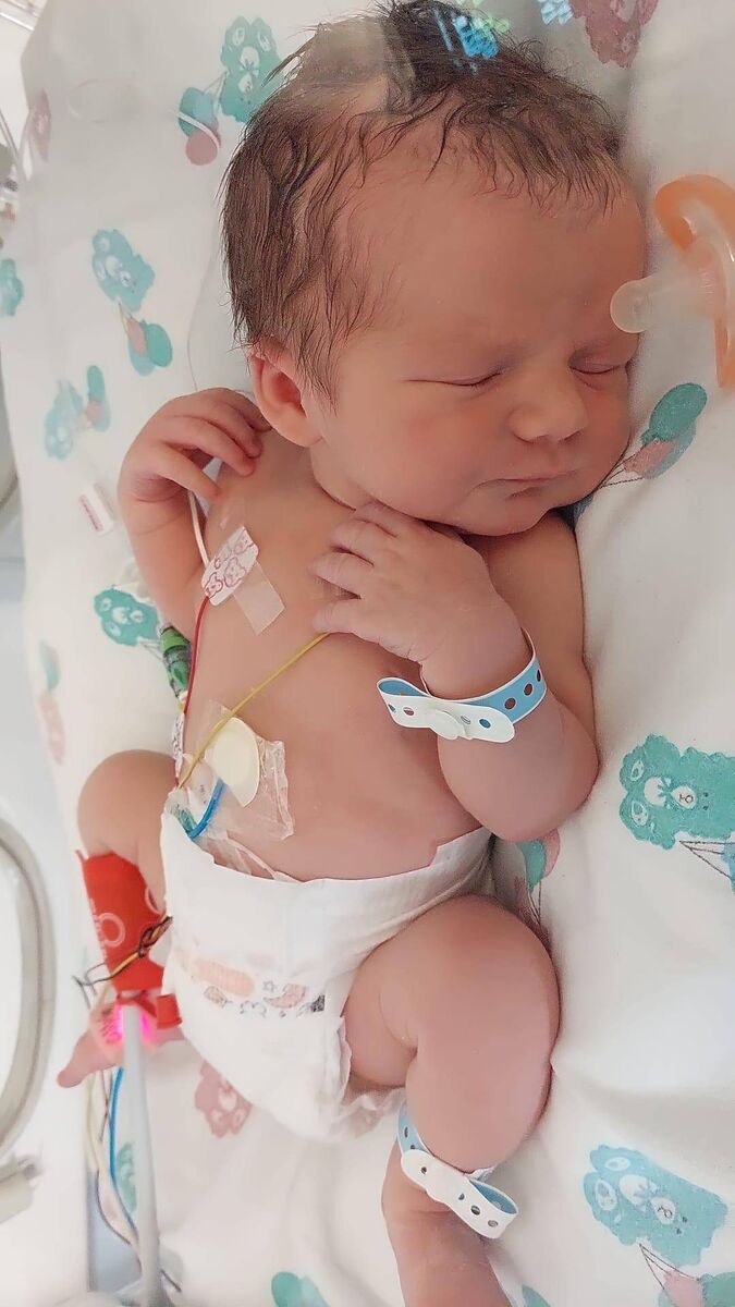 One-day-old Cormac in CHI Crumlin.