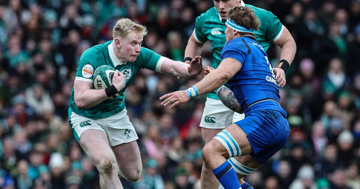 Jamie Osborne helping to hold the backline as Ireland look for rhythm