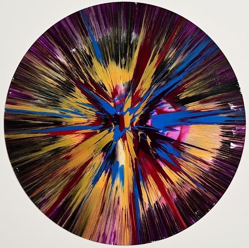 Damien Hirst's 'Circle Spin' at Morgan O'Driscoll.