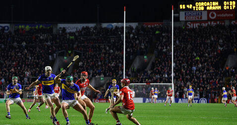 Sam O'Farrell is tackled by Brian Hayes 7/2/2026