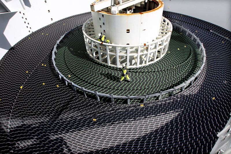 A view of a section of the 575km Celtic Interconnector on board one of the vessels laying it on subsea path between east Cork and Brittany, France. 