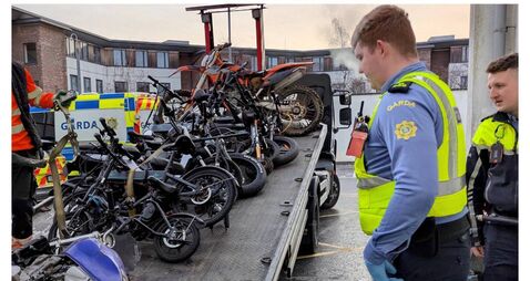 Dozens of illegal bikes and scramblers seized during major operation