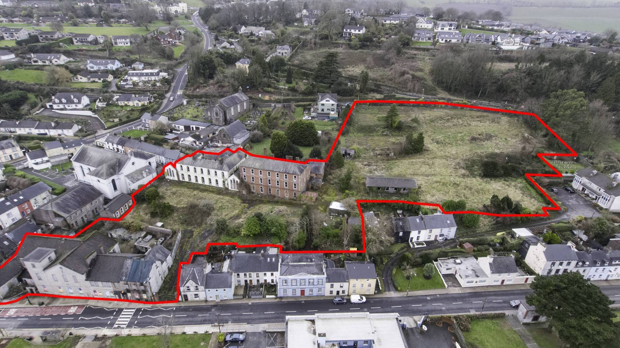 Buildings currently on site include the former St Mary’s National School, the Sisters of Mercy Convent, a former industrial school and some ancillary outbuildings.