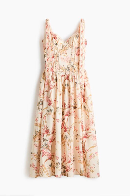 Floral Corset Top Dress, €89.99, H&amp;M