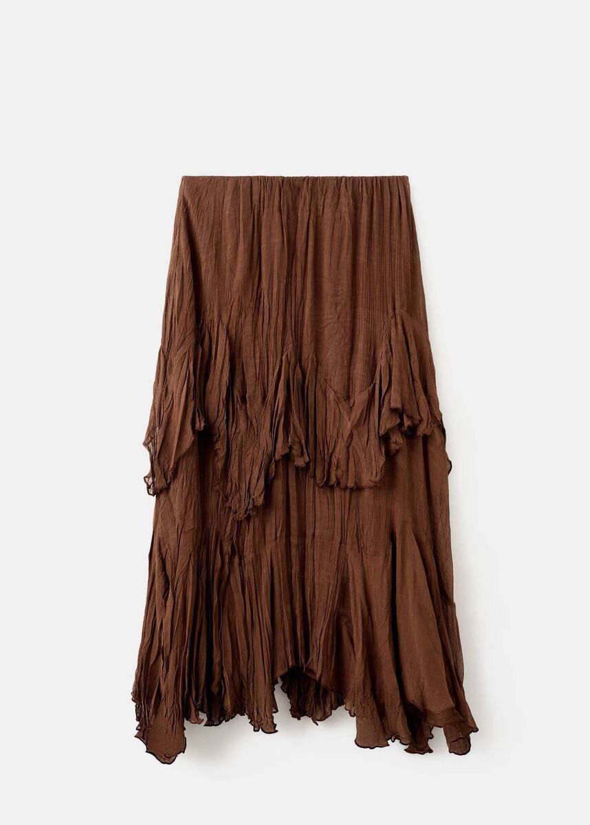 Ruffled Chiffon Skirt, €79.99, Mango. 