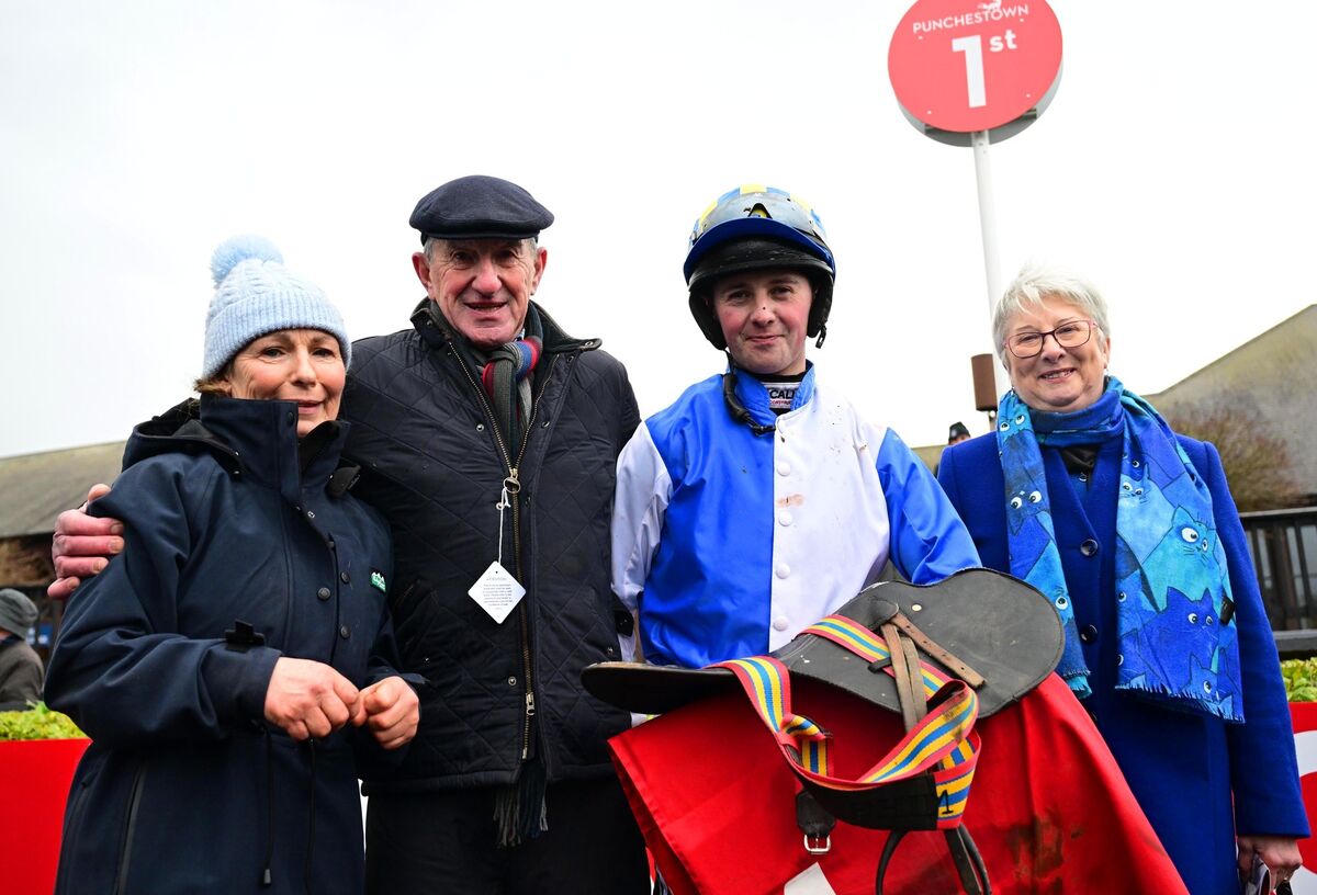 Shinnick looking proud after the race. Pic: Healy Racing Shinnick looking proud after the race. Pic: Healy Racing
