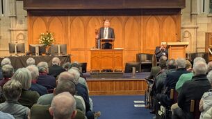 <p>Dr Richard Murray addressing the congregation (PCI/PA)</p> <p>Dr Richard Murray addressing the congregation (PCI/PA)</p>