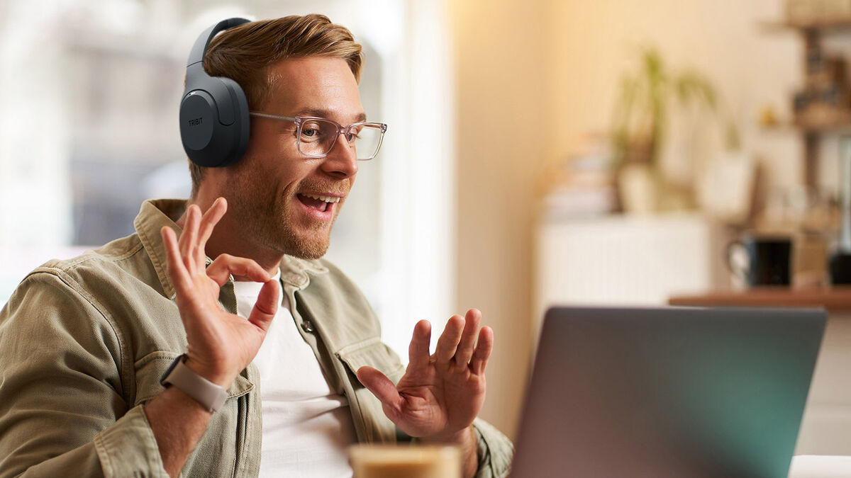 The 40mm drivers deliver punchy bass and clear vocals, with enough volume and detail to handle everything from podcasts to playlists. Picture: Tribit.