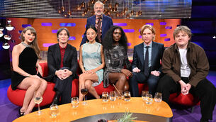 <p>(Left to right) Taylor Swift, Cillian Murphy, Greta Lee, Jodie Turner-Smith, Domhnall Gleeson, and Lewis Capaldi with host Graham Norton last year. Graham Norton makes us feel like we know people we really, really don’t know at all. File picture: Matt Crossick/PA Media Assignments/PA</p>