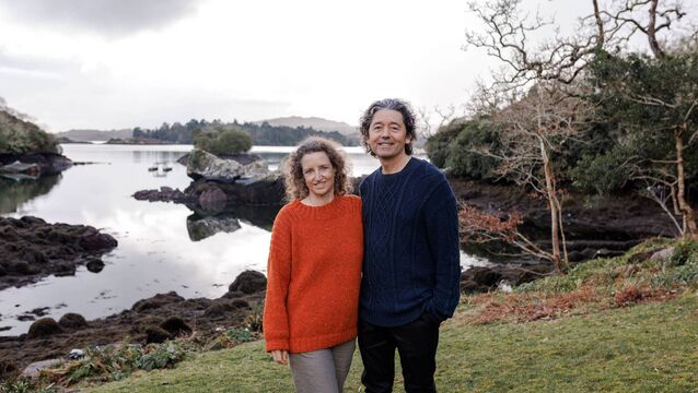 <p>Bryan Meehan, with his wife Tara, at Dromgarriff, Co. Cork. Photo: Bríd O'Donovan.</p>