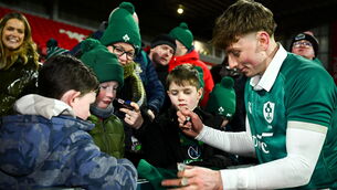 <p>Daniel Ryan of Ireland with supporters after his side's victory at Virgin Media Park. Pic: Shauna Clinton/Sportsfile</p> <p>Daniel Ryan of Ireland with supporters after his side's victory at Virgin Media Park. Pic: Shauna Clinton/Sportsfile</p>