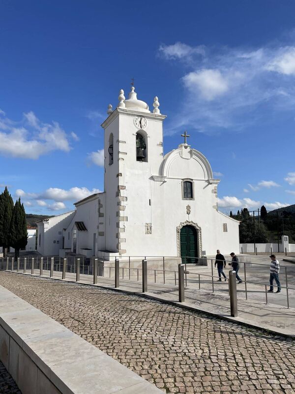 One of the many white washed churches in the region