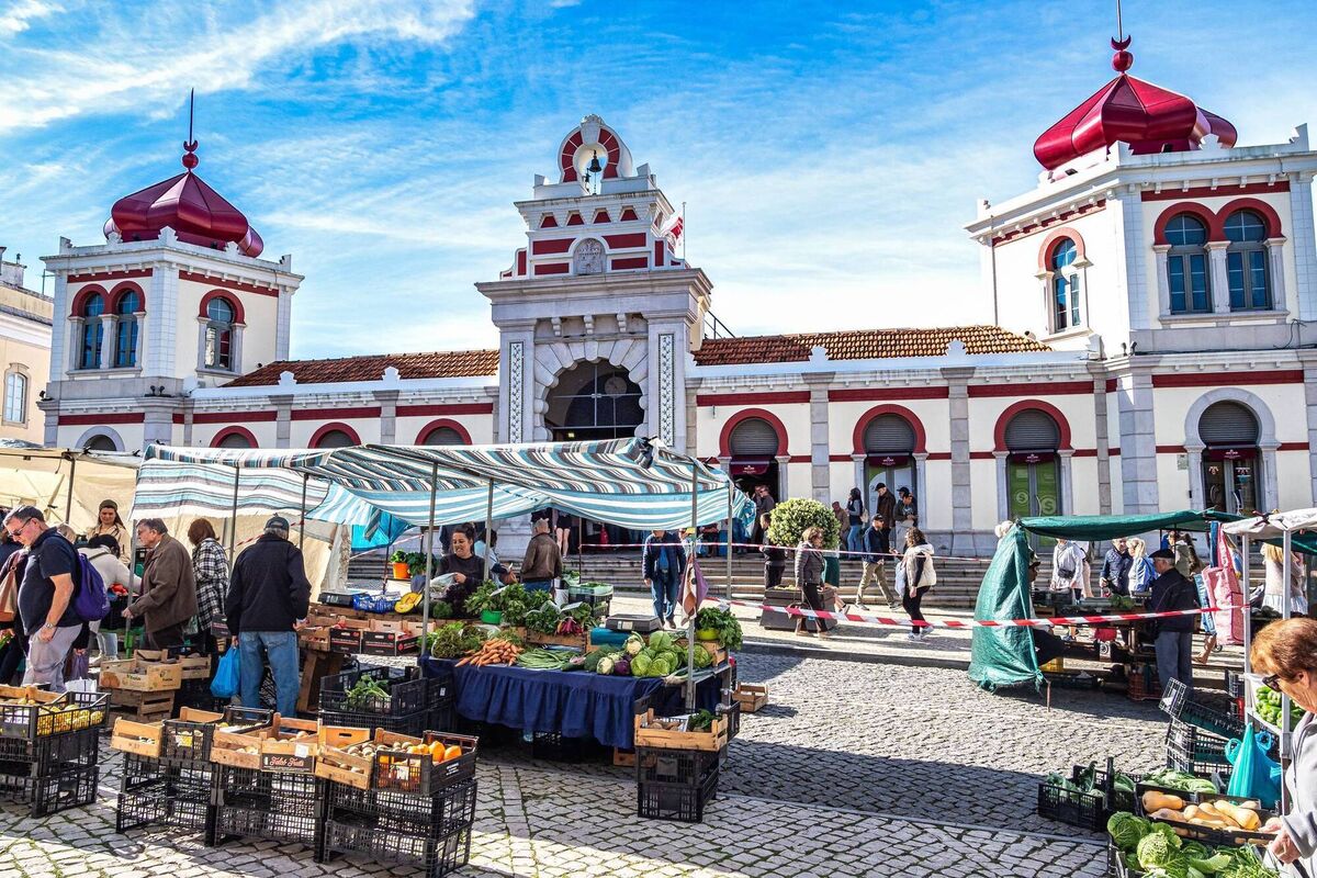 The Moorish style market hall of Loulé