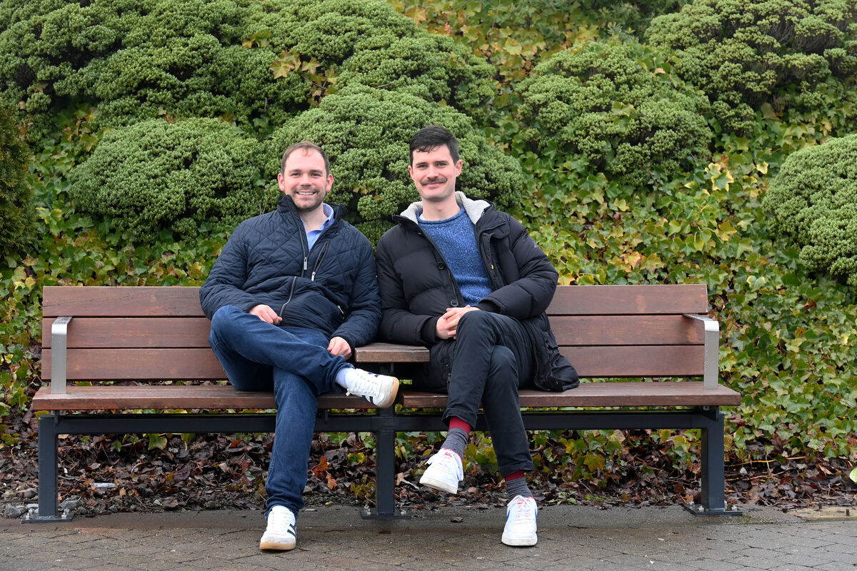  Friends Cian O'Donnell and Killian Down at Cork University Hospital. Picture: Larry Cummins