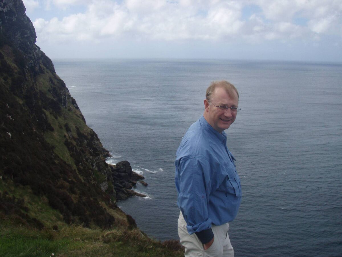 Dr Aonghus O'Donnell at the Cliffs of Moher.