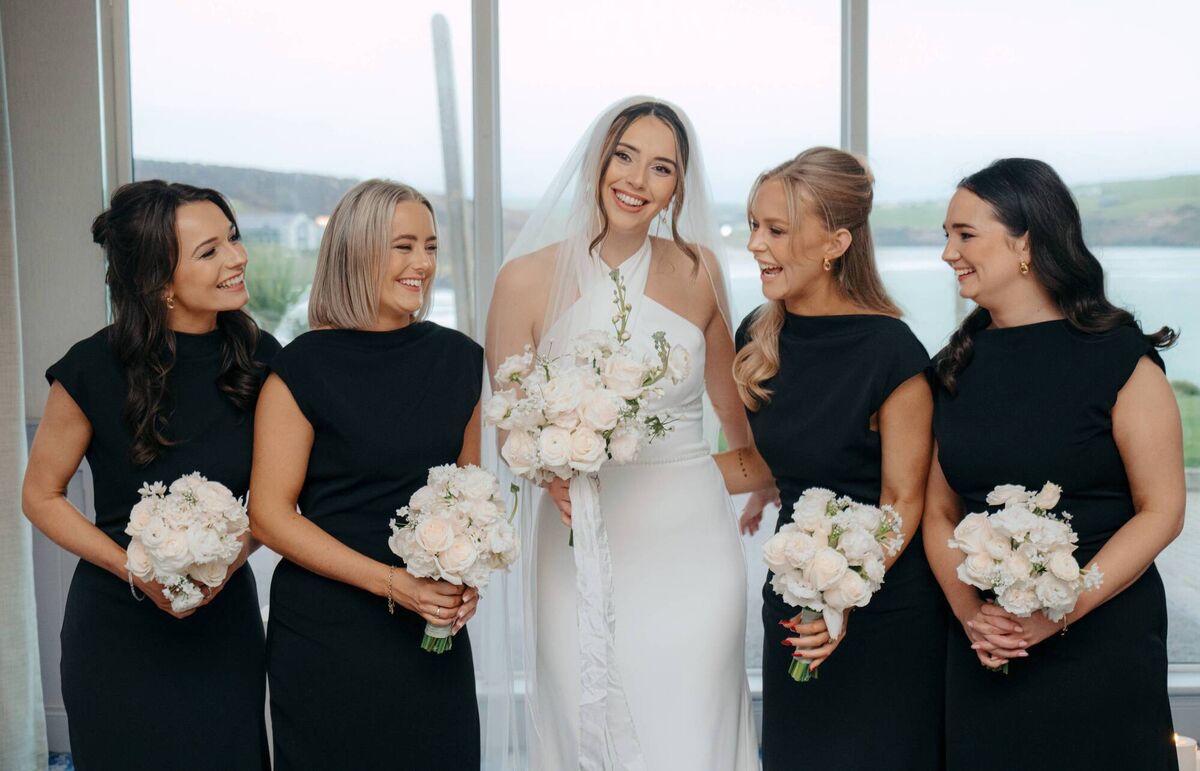 Judy Collins with Tara Nolan, Caitriona Kelly, Casey Smith and Hannah Dineen. Pictures: Dylan Clifford 