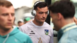 <p>Limerick’s Kyle Hayes arrives. Pic: James Crombie/Inpho</p>