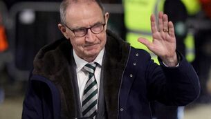 <p>Celtic manager Martin O'Neill during the Europa League, knockout phase play offs, first leg match at Celtic Park. Pic: Steve Welsh/PA Wire.</p>